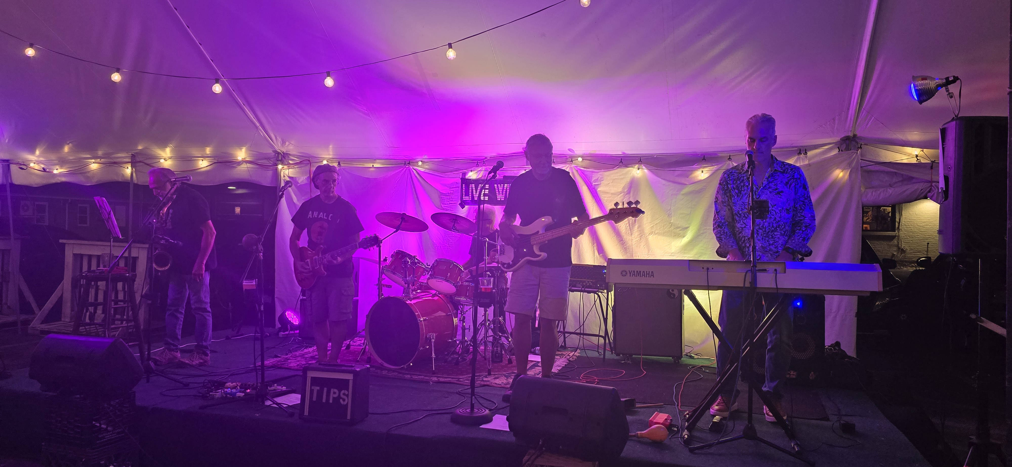 Live Wire Panic band performing live